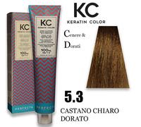 KC KERATIN COLOR PERFECTA TINTURA SENZA AMMONIACA 5.3 CASTANO CHIARO DORATO