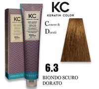 CREMA COLORANTE SENZA AMMONIACA KC ALLA CHERATINA 100ML FAIPA ROMA 78 NUANCES ( - 6.3 BIONDO SCURO DORATO)