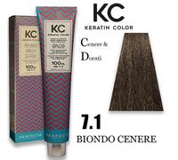 CREMA COLORANTE SENZA AMMONIACA KC ALLA CHERATINA 100ML FAIPA ROMA 78 NUANCES ( - 7.1 BIONDO CENERE)