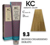 CREMA COLORANTE SENZA AMMONIACA KC ALLA CHERATINA 100ML FAIPA ROMA 78 NUANCES ( - 9.3 BIONDO CHIARISSIMO DORATO)