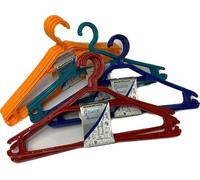 Fair 12 Pz Grucce Appendiabiti Stampelle 40 x 22 cm Plastica Colorate con Gancio Centrale