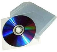 Fair 200 Bustine Copertine Custodia Plastica Trasparente CD/DVD Con Lembo Aletta