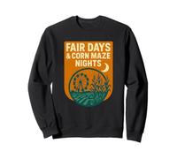 Fair Days Corn Maze Nights Camicia Vintage Ferris Farm Felpa