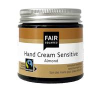 FAIR SQUARED Crema mani Sensitive Mandorla, 50 ml, cura delicata, vegana | Con estratto di mandorle dolci e olio di cocco commercio equo e solidale, cura delicata delle mani per mani sensibili