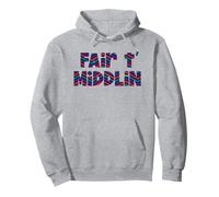 Fair t' middlin dialetto gergale Nord dello Yorkshire Felpa con Cappuccio
