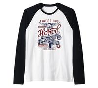 Fairfield OH Hotrod - Design Vintage per Auto e Moto Maglia con Maniche Raglan