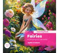 Fairies Coloring Book for adults and kids: 50 Enchanting Fantasy Designs with Magical Fairies, Flowers, and Whimsical Scenes for Stress Relief, ... ,Perfect for Beginners and Advanced Artists