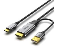 fairikabe Cavo da HDMI a USB C 4K60Hz, adattatore per cavo grafico morbido da 2,8 m