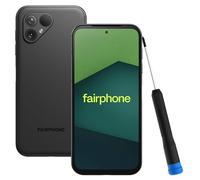 Fairphone Smartphone sostenibile 5 5G (display da 6,46”, doppia fotocamera da 50 MP, 8 GB/256 GB, 4200 mAh, Android 14), nero opaco
