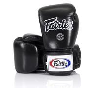 Fairtex BGV1| Guanti da sparring da allenamento per boxe Muay Thai per uomini, donne e bambini | Guanti MMA | Guarni di boxe di qualità premium, peso leggero e ammortizzatori(14 oz/Nero)