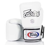 Fairtex BGV1| Guanti da sparring da allenamento per boxe Muay Thai per uomini, donne e bambini | Guanti MMA | Guarni di boxe di qualità premium, peso leggero e ammortizzatori(16 oz/Bianco)