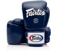 Fairtex BGV1| Guanti da sparring da allenamento per boxe Muay Thai per uomini, donne e bambini | Guanti MMA | Guarni di boxe di qualità premium, peso leggero e ammortizzatori(16 oz/Blu)