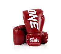 Fairtex BGV1 ONE Muay Thai Boxe Sparring Guanti (Rosso, 12 oz)