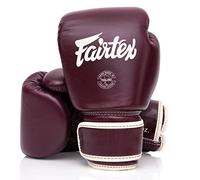 Fairtex BGV16 Muay Thai Guantoni da boxe in pelle (Marrone, 12 oz)