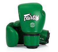 Fairtex BGV16 Muay Thai Guantoni da boxe in pelle (Verde foresta, 16 oz)
