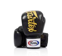 Fairtex BGV19 Muay Thai Guantoni da boxe in pelle (Nero, 12 oz)