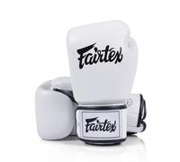 Fairtex BGV1C Plus Microfibra Boxe Guanti Bianco Muay Thai Kick Sparring