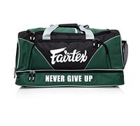 Fairtex Borsa da palestra Attrezzature per attrezzi colore blu o grigio o giallo per Muay Thai, Boxe, Kickboxing, MMA (verde)