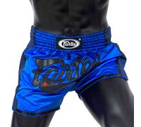 Fairtex BS1702 Pantaloni Da Lotta Muay Thai Slim Cut Blu Reale K1