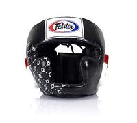Fairtex Copricapo Super Sparring Diagonale Vision per Muay Thai, Boxe, Kickboxing