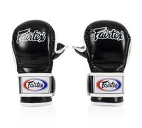 Fairtex FGV15 Pelle Mma Sparring Guanti Nero Guantoni da Allenamento Lotta