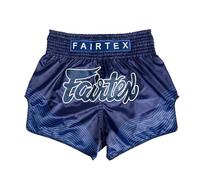 Fairtex - Pantaloncini da Boxe, Taglio Slim Muay Thai (Blue Ocean, Small)
