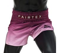 Fairtex - Pantaloncini da Boxe, Taglio Slim Muay Thai (Fade Marrone, L)