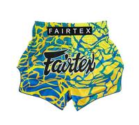 Fairtex - Pantaloncini da Boxe, Taglio Slim Muay Thai (Magma Green, Medium)
