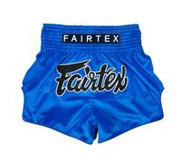 Fairtex - Pantaloncini da Boxe, Taglio Slim Muay Thai (Sapphire, Medium)