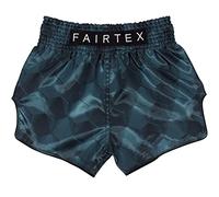 Fairtex - Pantaloncini da Boxe, Taglio Slim Muay Thai (Stealth - Grigio, L)