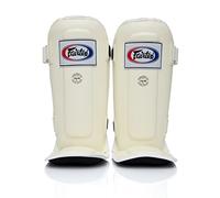 Fairtex Paratibie Muay Thai SP3 per Uomini, Donne e Bambini |Premium, Leggere e Resistenti | Prevenire Le Periostiti Durante l'Allenamento e Lo Sparring con Boxe(Medium/Bianco)