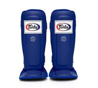 Fairtex Paratibie Muay Thai SP3 per Uomini, Donne e Bambini |Premium, Leggere e Resistenti | Prevenire Le Periostiti Durante l'Allenamento e Lo Sparring con Boxe(Large/Blu)