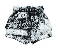 Fairtex Shorts Sports Muay Thai MMA Kick Boxing Satin BS1948 Grunge White 5XL