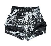 Fairtex Shorts Sports Muay Thai MMA Kick Boxing Satin BS1949 Grunge Black 5XL