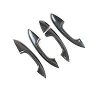 FAiruo Adatto per Mercedes Benz Classe A W177 V177 2019-2021, copertura per maniglia esterna per auto, rivestimento decorativo per maniglia della porta, motivo in fibra di carbonio