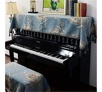 FAiruo Copertura del pianoforte a mezza copertura a due feci della copertura della polvere copertura della polvere nappa copertura della decorazione sicura adatta for i pianoforti più verticali Borse,