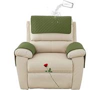 FAiruo Copri bracciolo reclinabile, sostituibile Divano Copri poggiatesta ， Copri braccioli Antiscivolo AntiGraffio con Tasca Laterale, per Copri Divano Braccioli Divani (Color : 04, Size : 1 Seat)