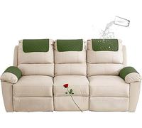 FAiruo Copri bracciolo reclinabile, sostituibile Divano Copri poggiatesta ， Copri braccioli Antiscivolo AntiGraffio con Tasca Laterale, per Copri Divano Braccioli Divani (Color : 04, Size : 3 Seats)