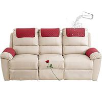 FAiruo Copri bracciolo reclinabile, sostituibile Divano Copri poggiatesta ， Copri braccioli Antiscivolo AntiGraffio con Tasca Laterale, per Copri Divano Braccioli Divani (Color : 06, Size : 3 Seats)