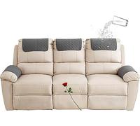 FAiruo Copri bracciolo reclinabile, sostituibile Divano Copri poggiatesta ， Copri braccioli Antiscivolo AntiGraffio con Tasca Laterale, per Copri Divano Braccioli Divani (Color : 07, Size : 3 Seats)