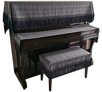 FAiruo Piano Polvere Cover Piano Sgabello Piano Sgabello Semplice Piano Piano Copertura Panno Casa Decorazione Pianoforte Home Decorazioni morbide e spesse Borse, coperture e custodie (Color : Blue_L