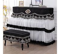 FAiruo Piano Polvere di polvere Velvet Cover Full Cover Open Tenda Piano Coperchio Piano Morbido Tessuto morbido Scratch e Piano Assistente Accessori for pianoforte Borse, coperture e custodie (Color