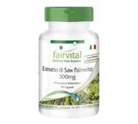 Fairvital Saw Palmetto Extract 300mg per 3 mesi VEGAN alto dosaggio 90 capsule