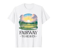 Fairway to Heaven Golf Course Divertente Golfista Maglietta