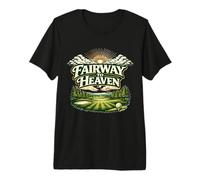 Fairway to Heaven Golf - Vintage Retro per Golfisti Man Cave Maglietta Premium