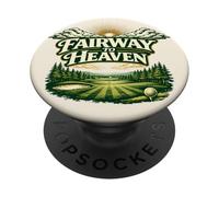 Fairway to Heaven Golf - Vintage Retro per golfisti Man Cave PopSockets PopGrip Adesivo