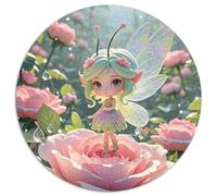 Fairy 1000 Pieces Round Puzzles Creative Jigsaw Impossible Hard Difficult Challenging for Adults And Kids Unique Challenge Game 1000pcs (67.5x67.5cm)