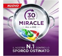 Fairy 30 Minute Miracle Platinum Plus Pastiglie Per Lavastoviglie, Fairy N. 1 Nella Rimozione Di Tracce Ostinate Di Cibo, Detergente Per Lavastoviglie, 130c