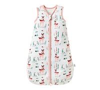 Fairy Baby Sacco Nanna per Neonati 1.0 Tog Sacco a Pelo Senza Maniche per Neonato Bambino Bambina Morbido Cotone Traspirante Swaddle (S(0-6 Mesi), Rosa)