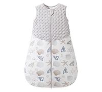 Fairy Baby Sacco Nanna per Neonati 1,5 Tog Sacco a Pelo Invernale per Neonato Coperta Indossabile in Cotone Morbido Swaddle (Grigio, S(0-6 Mesi))